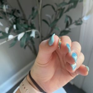 Kendra Scott 14K Yellow Gold and Turquoise Mila Huggies